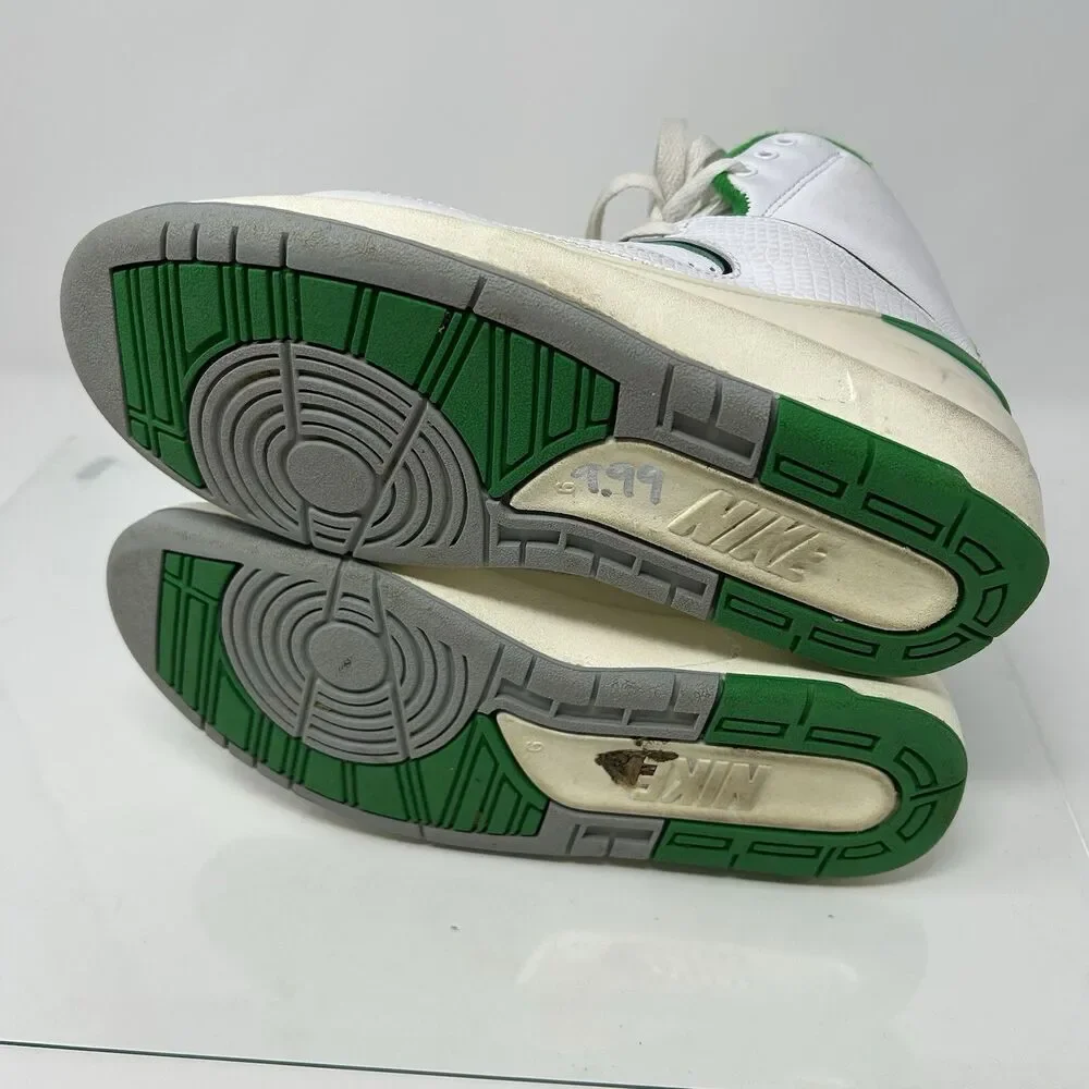 Jordan 2 Retro Lucky Green GS DQ8562 103 White Mens Size 6Y